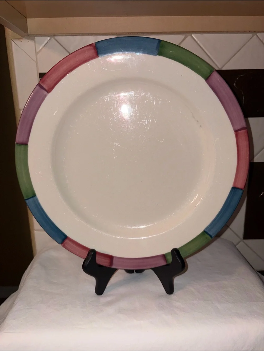 HTF Homer Laughlin tones Set of 6 dinner plates